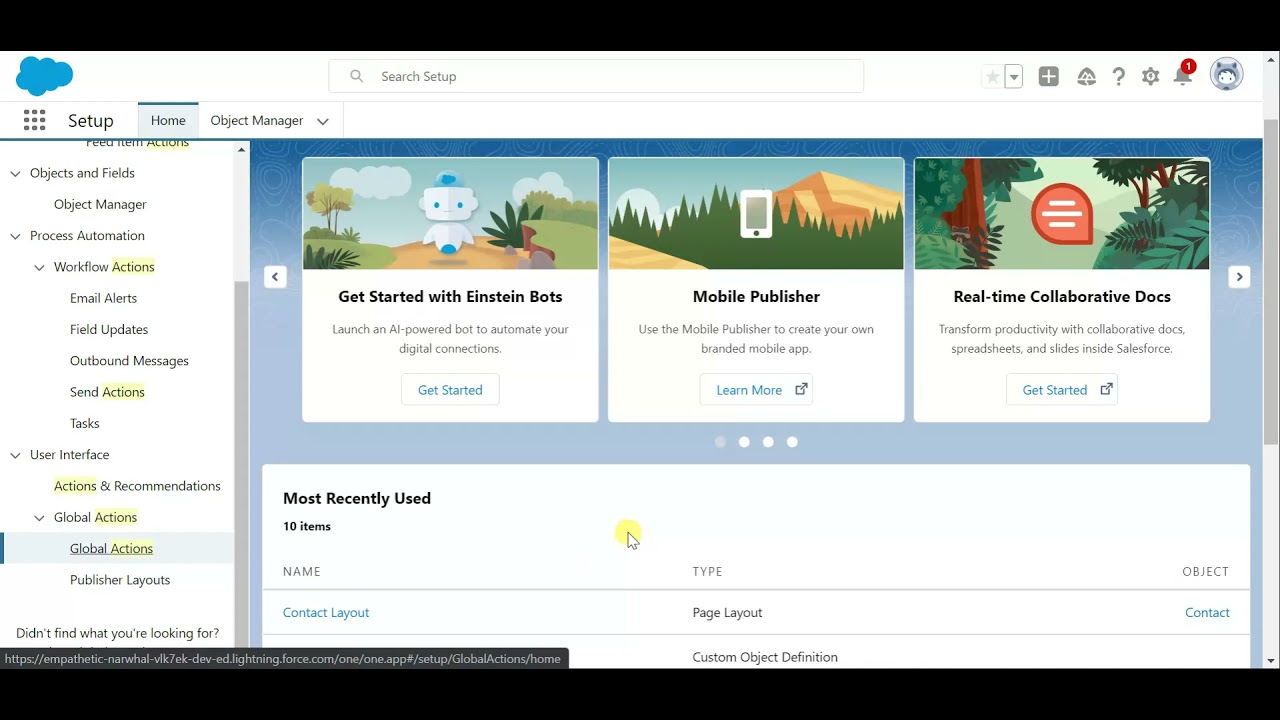 Create Global Quick Actions || Salesforce admin || Trailhead Module solutions || #curiousbhau