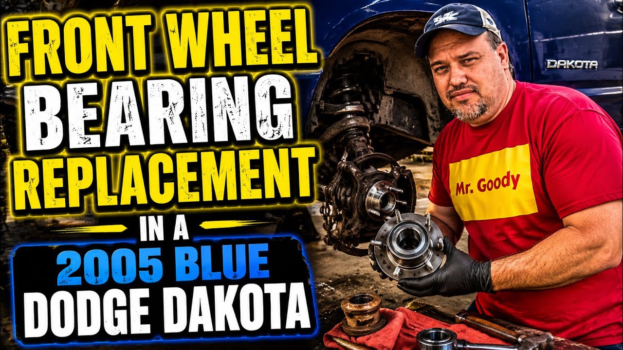 How To Replace A Front Wheel Bearing In A 2006 Dodge Dakota 4.7 Engine 4WD SLT - #howto
