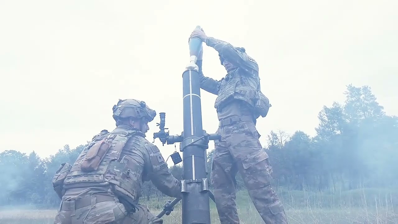 11C Soldiers Practice Mortaring Before Deployment to the Middle East!