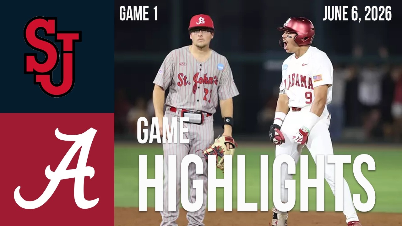 Alabama vs. St. John's (8-0) | Full Game Highlights | 6/6/26