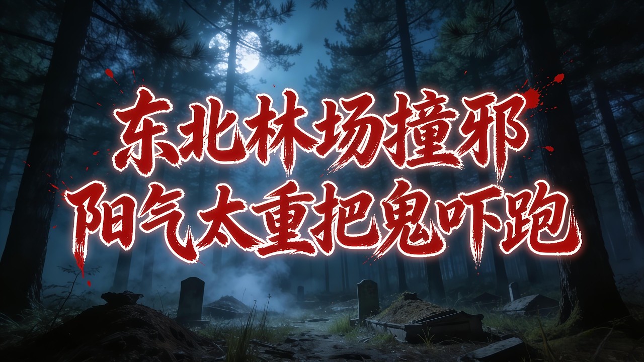 谁说撞邪只能鬼吓人？东北林场夜归路撞邪，阳气太重直接把满山孤魂野鬼全吓跑了！「詭語怪談 丶灵异故事」#鬼故事 #灵异故事 #恐怖故事