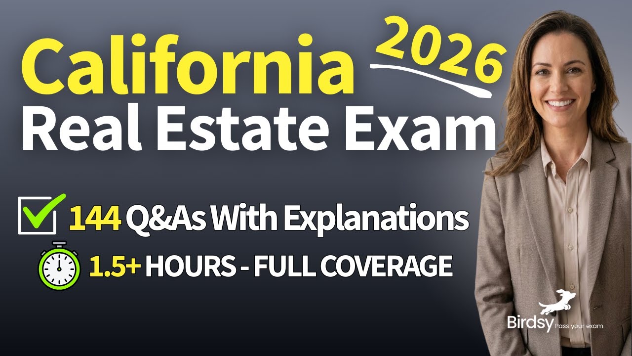 🏡 California Real Estate Exam Final Review 2026 | 223 Questions in 2 Hours