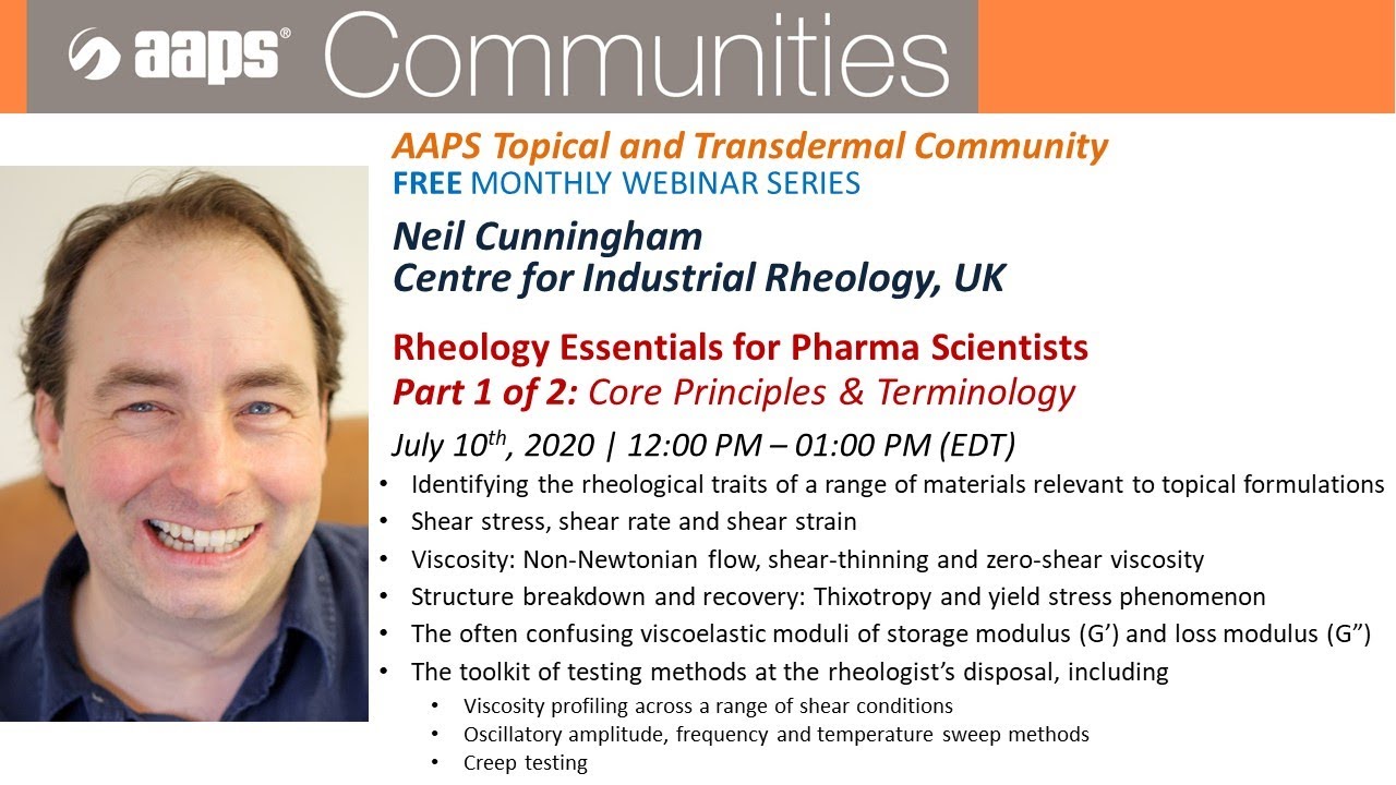 Rheology Essentials for Pharmaceutical Scientists Part 1