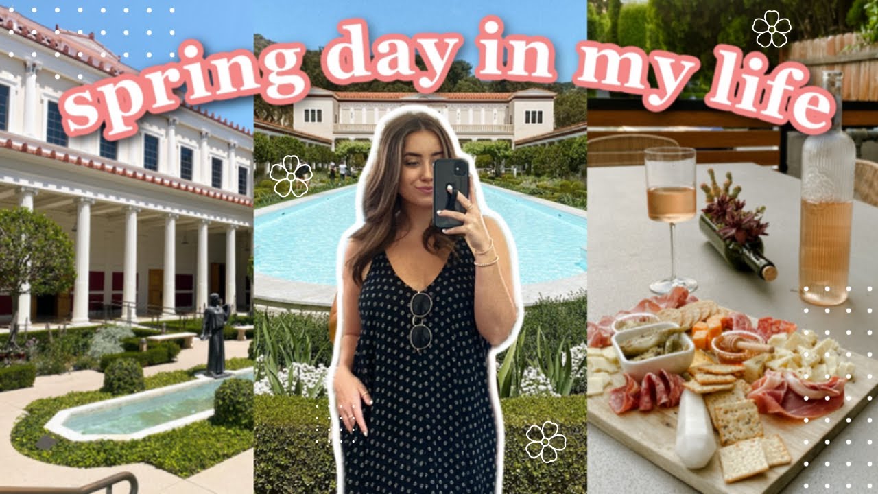 🌸SPRING DAY IN MY LIFE!🌸 getting outside, getty museum, cheeseboard + more! | 2022
