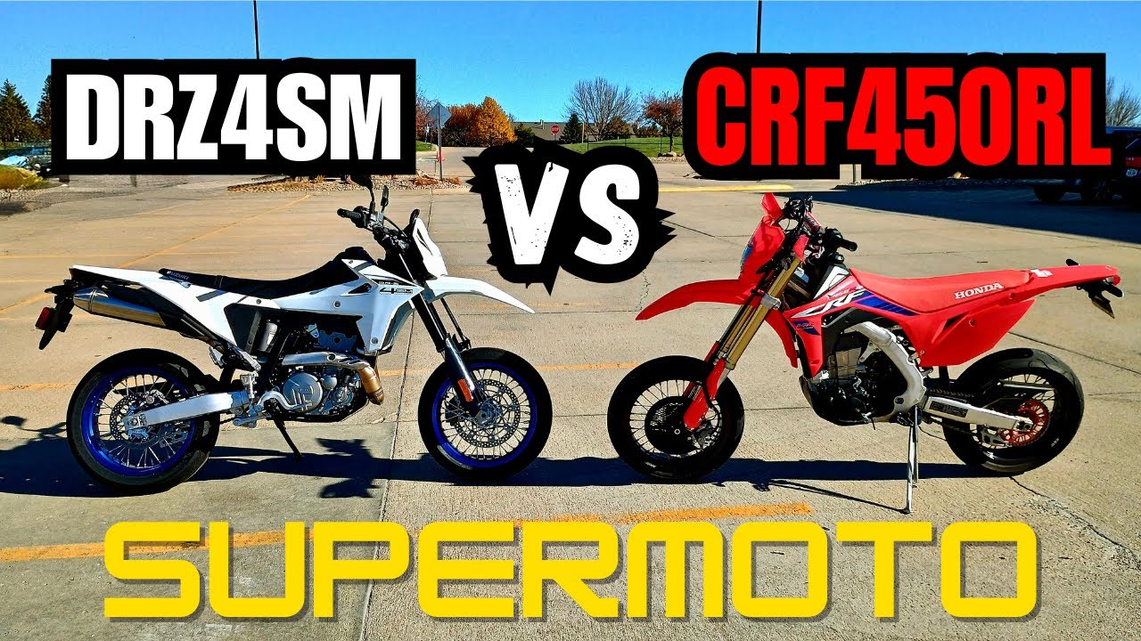 DR-Z4SM против CRF450RL Supermoto / Что лучше?