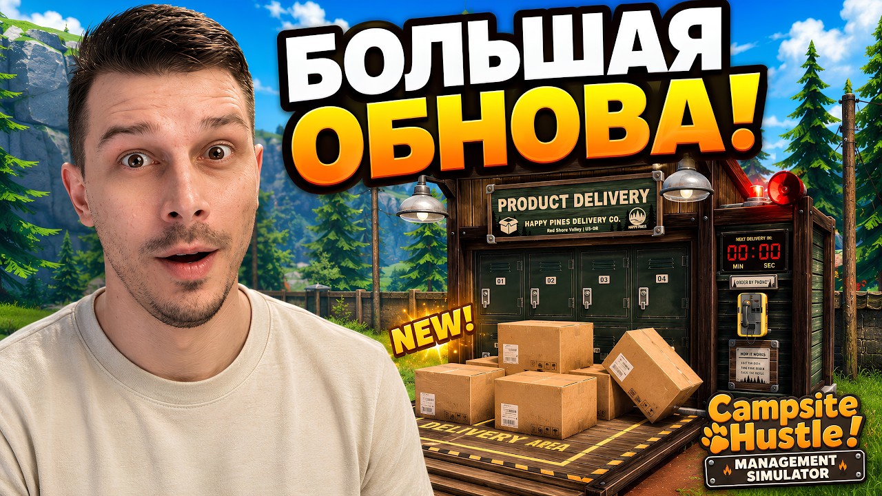 БОЛЬШОЕ ОБНОВЛЕНИЕ КЕМПИНГА! НОВАЯ ДОСТАВКА ➤ Campsite Hustle #13