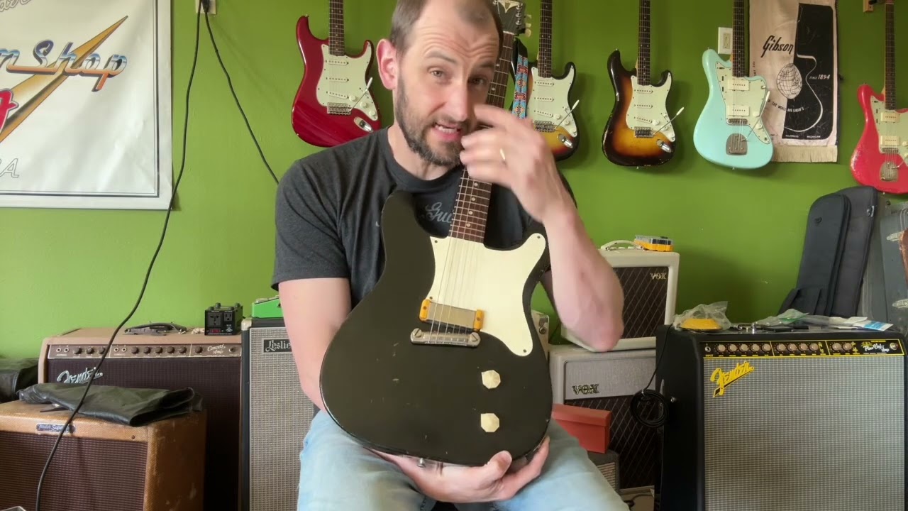 1958 Epiphone Coronet - Slab Body, Moderne Black
