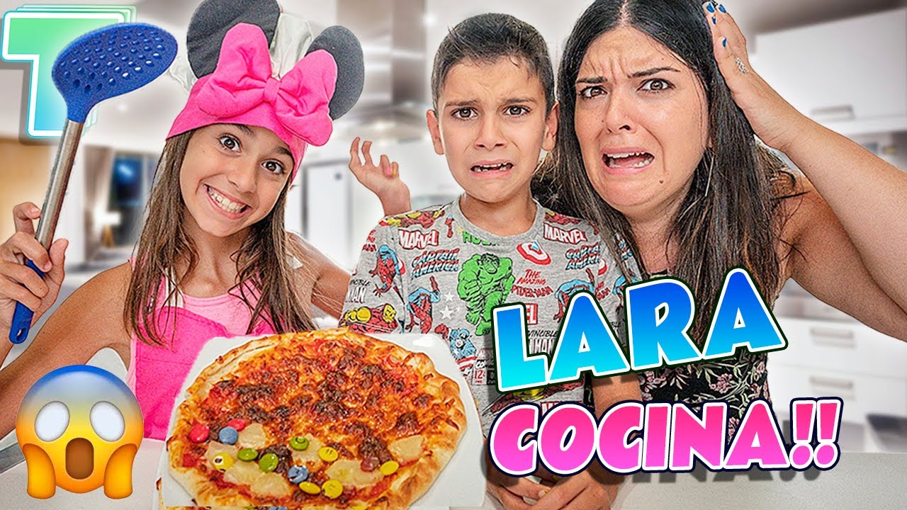 ¡¡LARA COCINA HOY!! 🤢 ¿Podremos comer su Pizza?