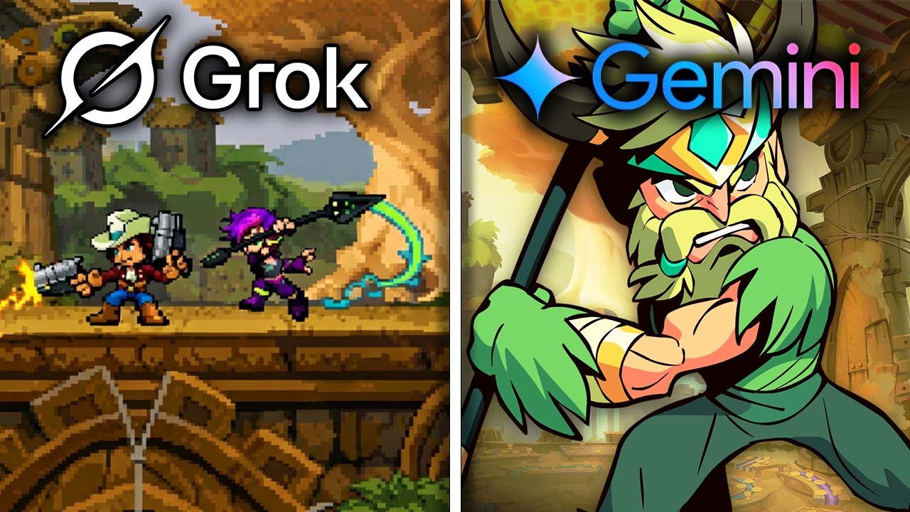 Grok Vs Gemini Make Brawlhalla From Scratch