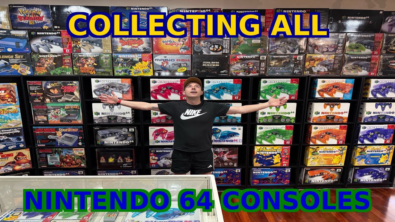 Collecting all worldwide Nintendo 64 consoles 