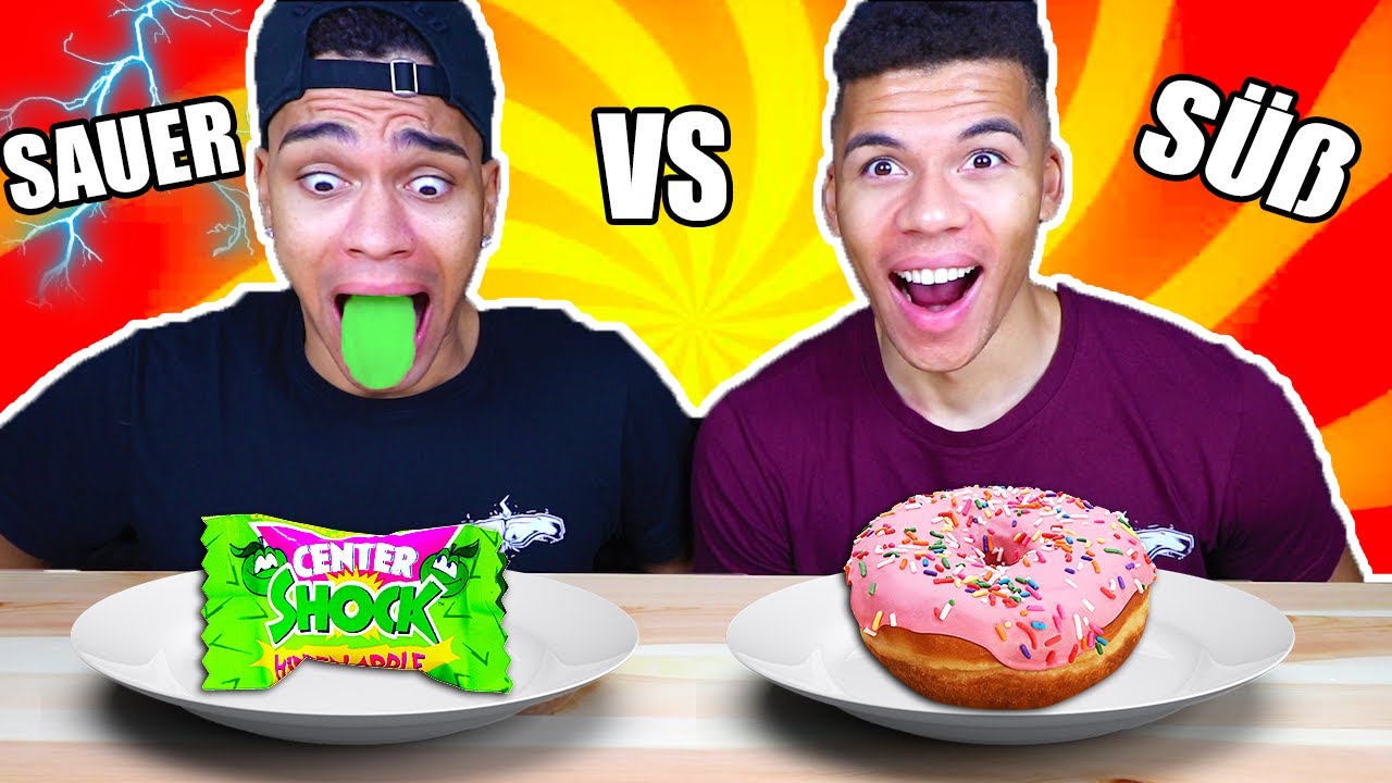 SAUER VS S&Uuml;&szlig; CHALLENGE !!! | Kelvin und Marvin