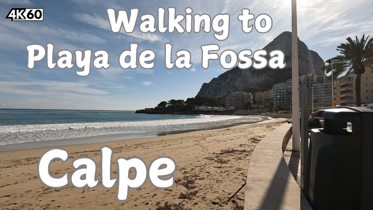 Calpe winter walking tour. From Plaza Mayor to Playa de la Fossa.