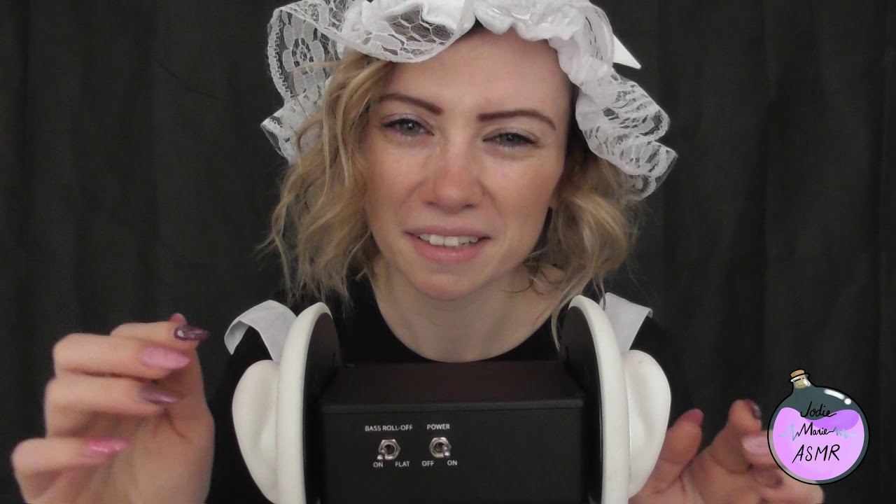 ASMR- Maid Roleplay/Black Country accent  /ear stroking/Tapping/cupping