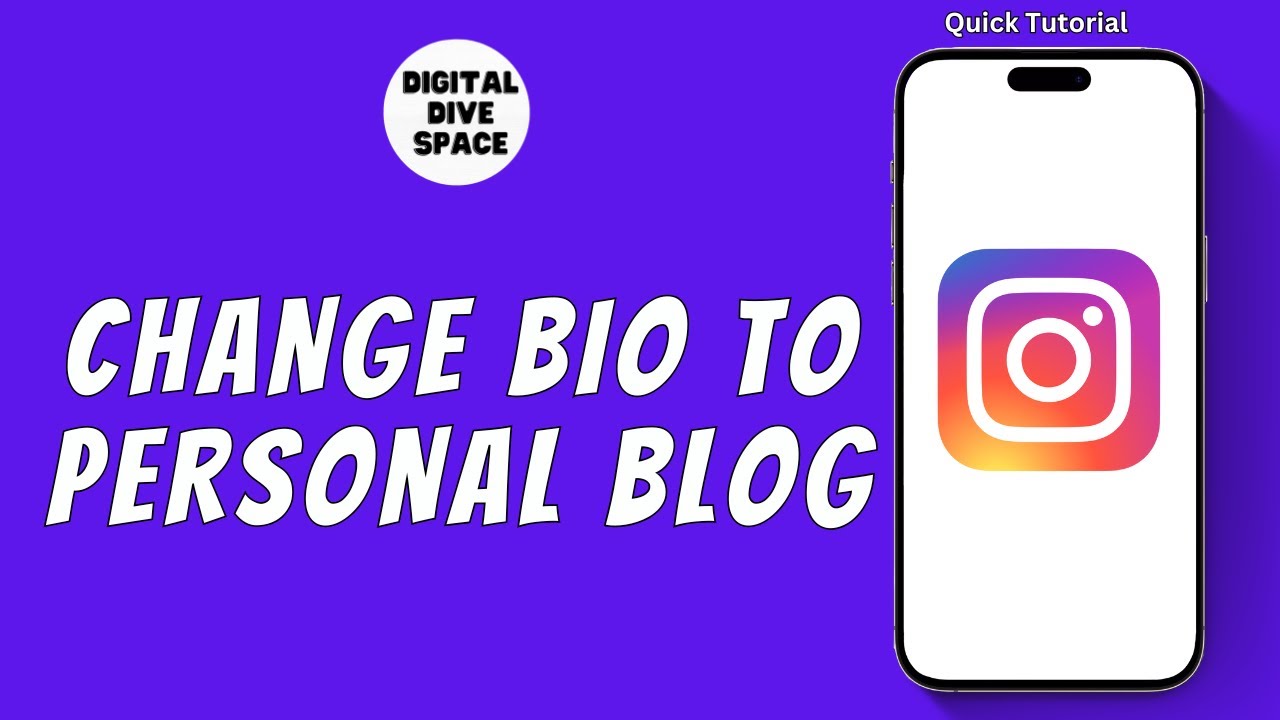 HOW TO CHANGE INSTAGRAM BIO TO PERSONAL BLOG