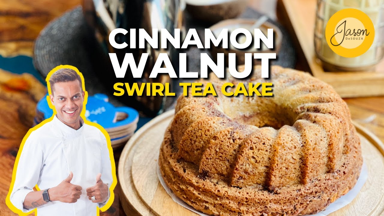 J A S O N’s Cinnamon Walnut Swirl Tea Cake | Decadent Desserts