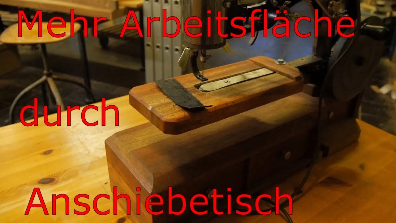 Tischerweiterung für Ledernähmaschine Tisch für Handkurbel Nähmaschine Leather Sewingmachine Zubehör