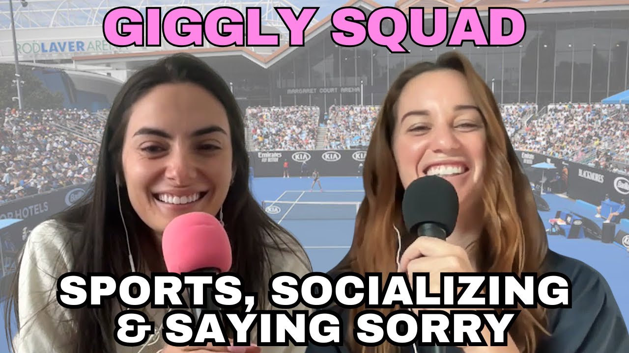 Giggling about sports, socializing, and saying sorry