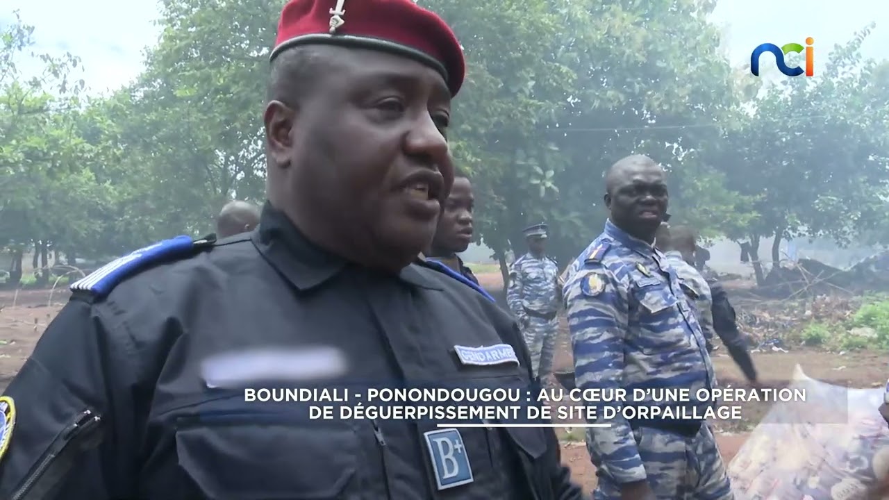 PONONDOUGOU : DEGUERPISSEMENT D'ORPAILLEURS ILLEGAUX