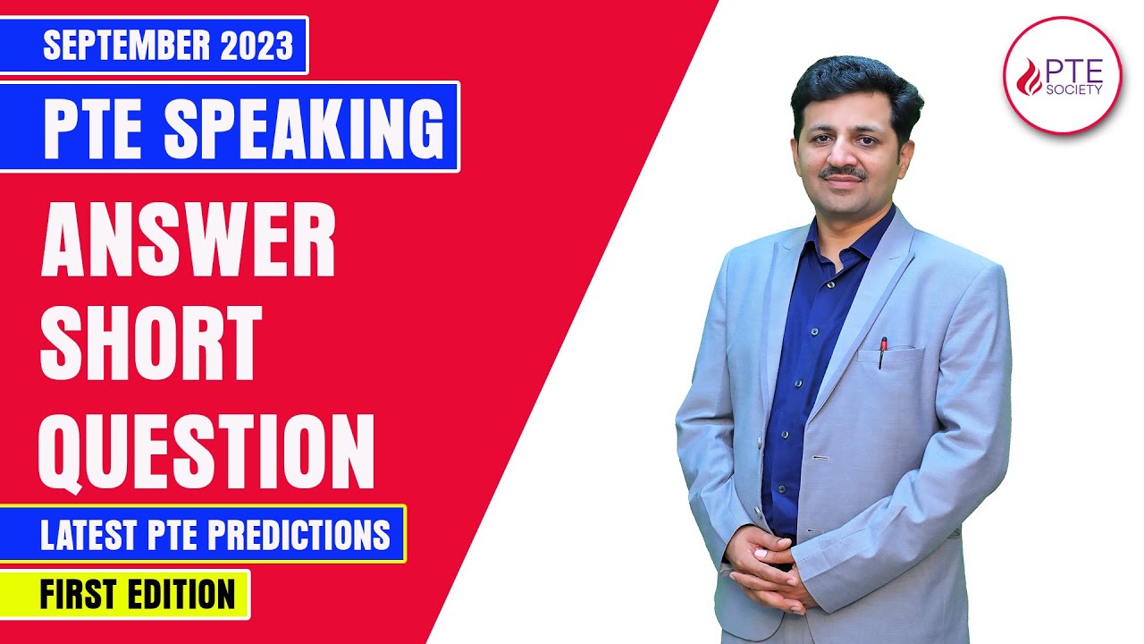 PTE Answer Short Question | PTE Predictions September 2023 | First Edition | PTE Society
