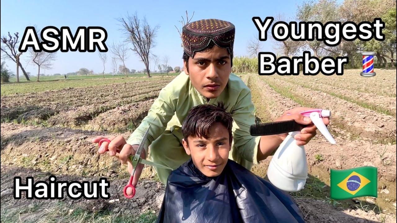 ASMR youngest Barber 💈 In the world 🗺️