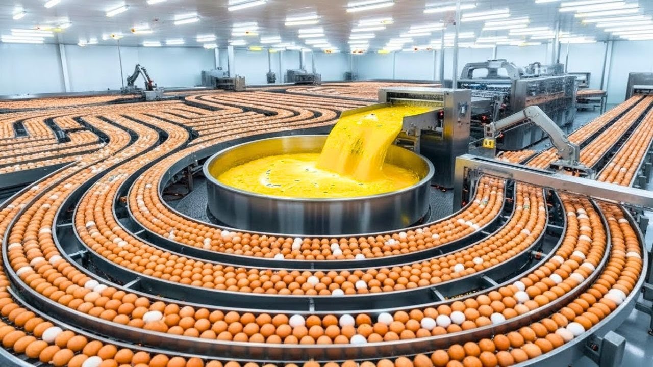 Inside the World's INSANE Egg Factory: 5 Million Eggs Processed Per Day! |  Full Process