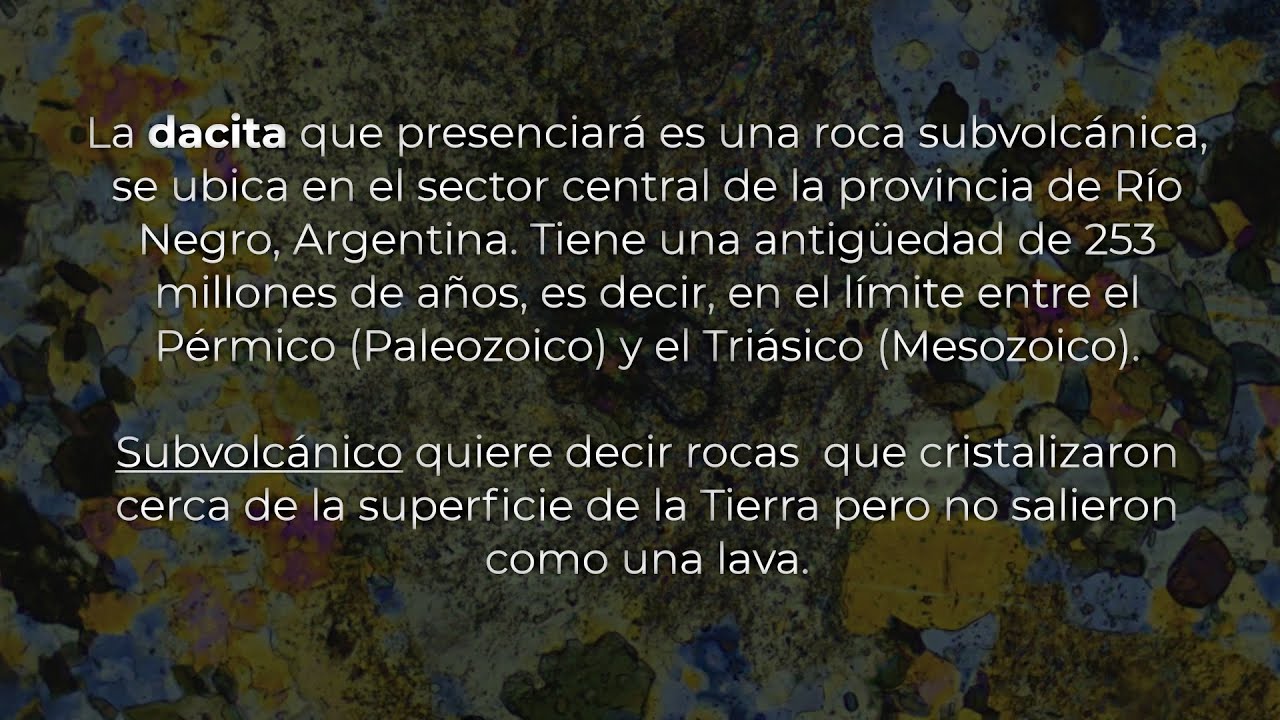 Dacita - Mineralogía Óptica Landscape