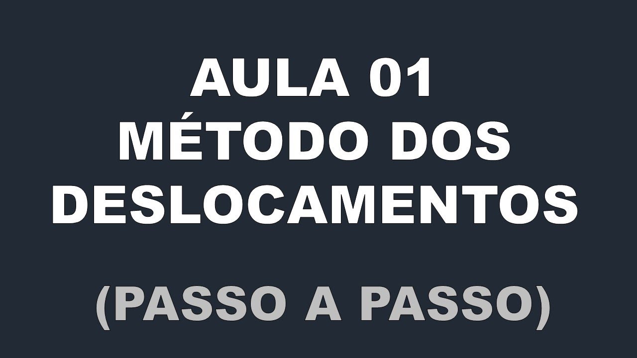 Aula 01: Método dos Deslocamentos (passo a passo)