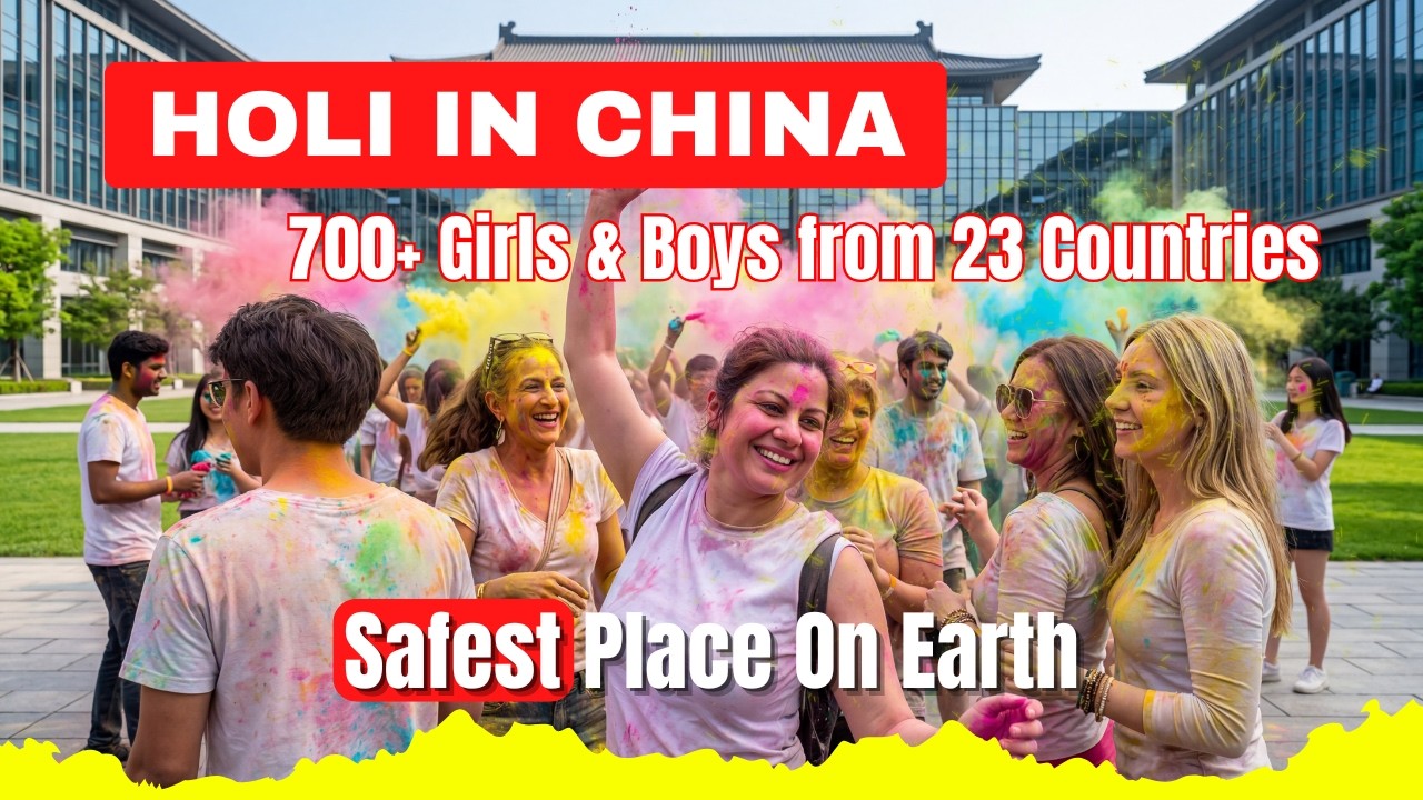 Holi in China | 700+ Attendees from US, Europe, Russia, Central South America, India and Africa 😉