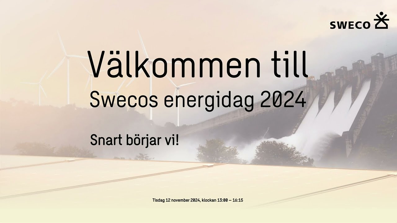 Live: Swecos energidag 2024