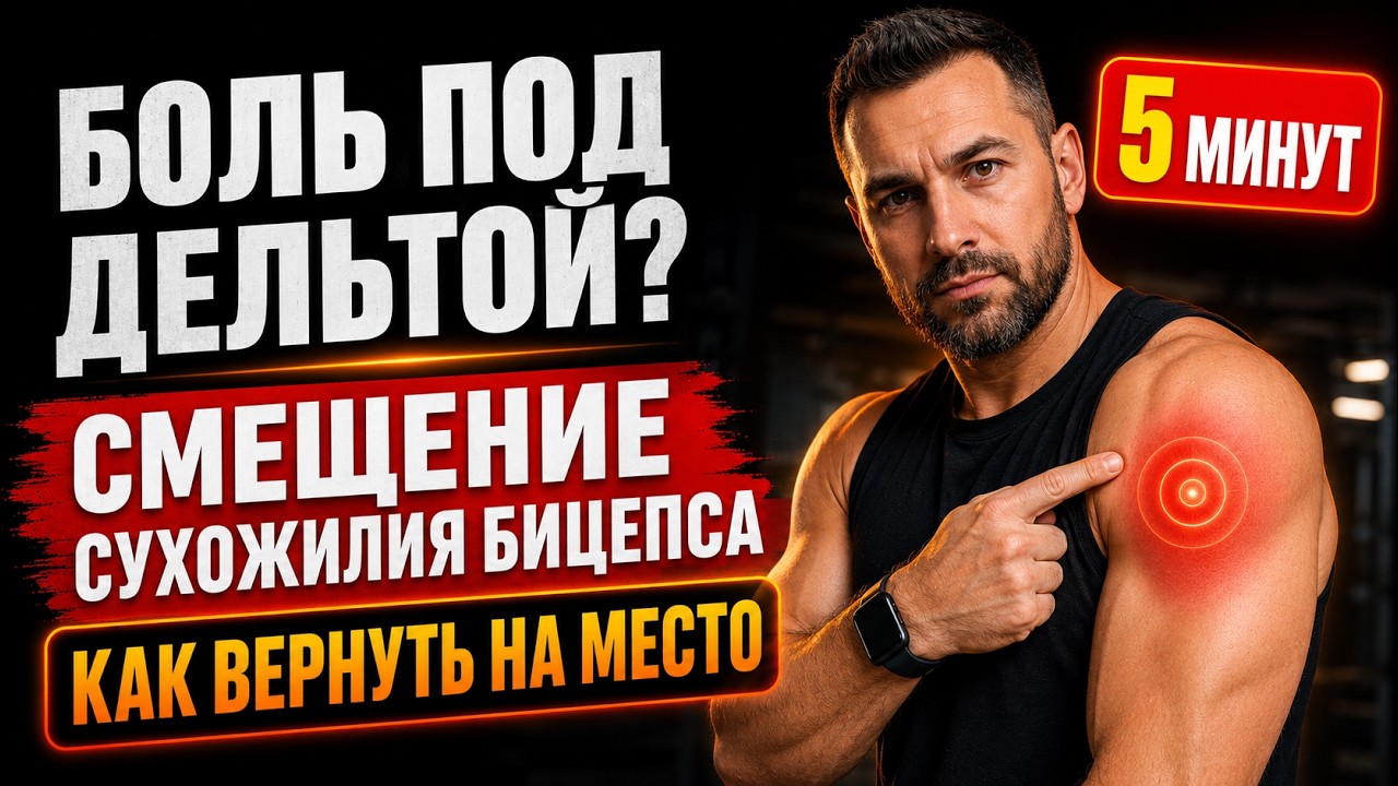 Боль под передней дельтой в плече. Вправляем внешнее сухожилие бицепса