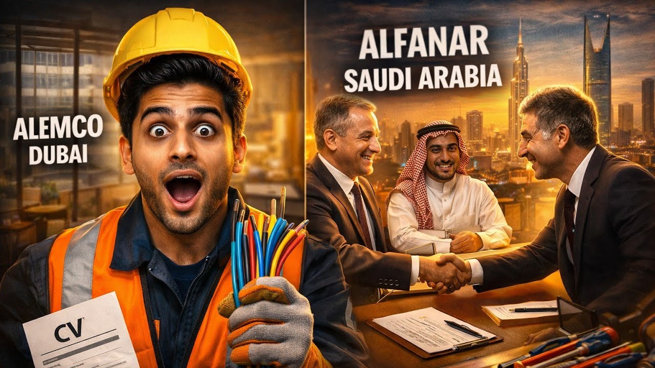 Electrician Jobs Interview सिलेक्शन हुआ पर नहीं गया Alemco Dubai alfanar Saudi Arabia gulfLifestyle