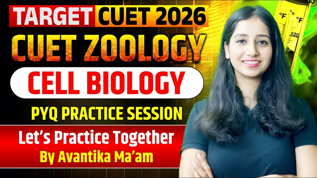 CUET ZOOLOGY (Cell Biology) PYQ Questions Practice I  Question Practice cuet pg 2026