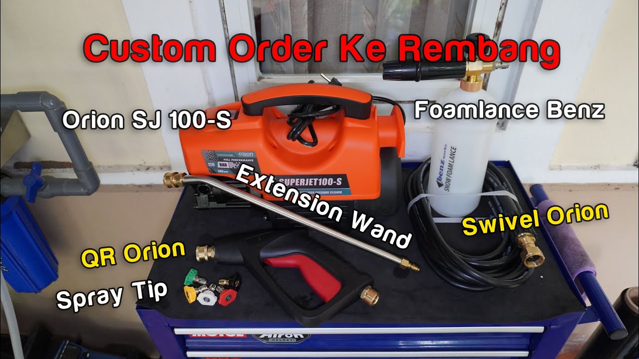 Orion Superjet 100S, Foamlance Benz, Swivel, Quick Release, Foanlance Benz ..... Ke Rembang !!!