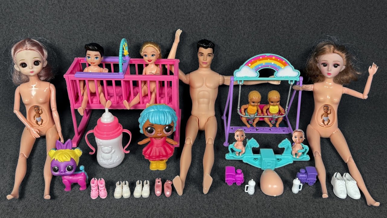 13 Minutes Satisfying with Unboxing Barbie Family Playset, Cute Doll Toys ASMR | Review Toys 