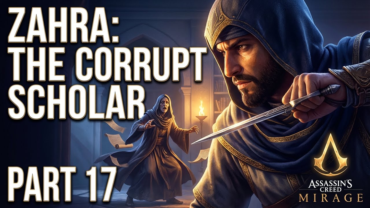 ASSASSIN'S CREED MIRAGE PS5 Walkthrough Gameplay Part 17 - ZAHRA THE CORRUPT SCHOLAR (FULL GAME)