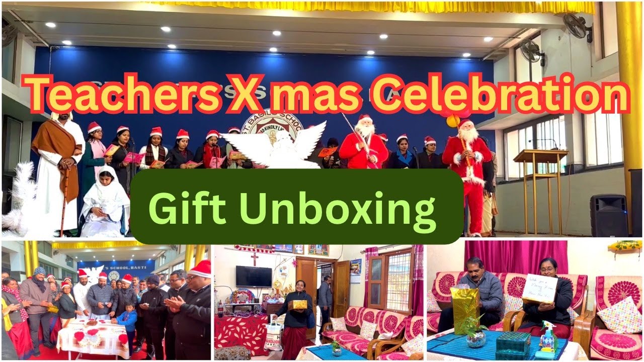 Teachers Christmas Celebration | Gift Unboxing | Christmas Gifts || Liji’s Vlogs
