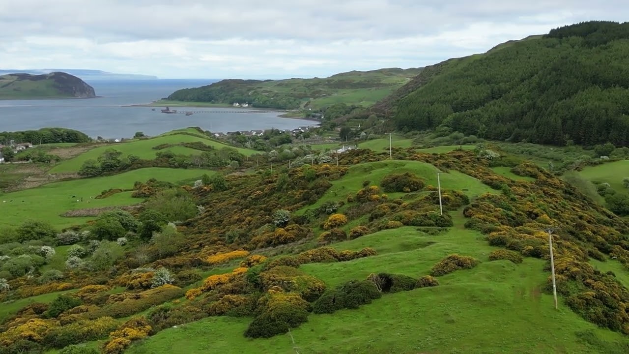 cross hill loch campbeltown scotland by drone