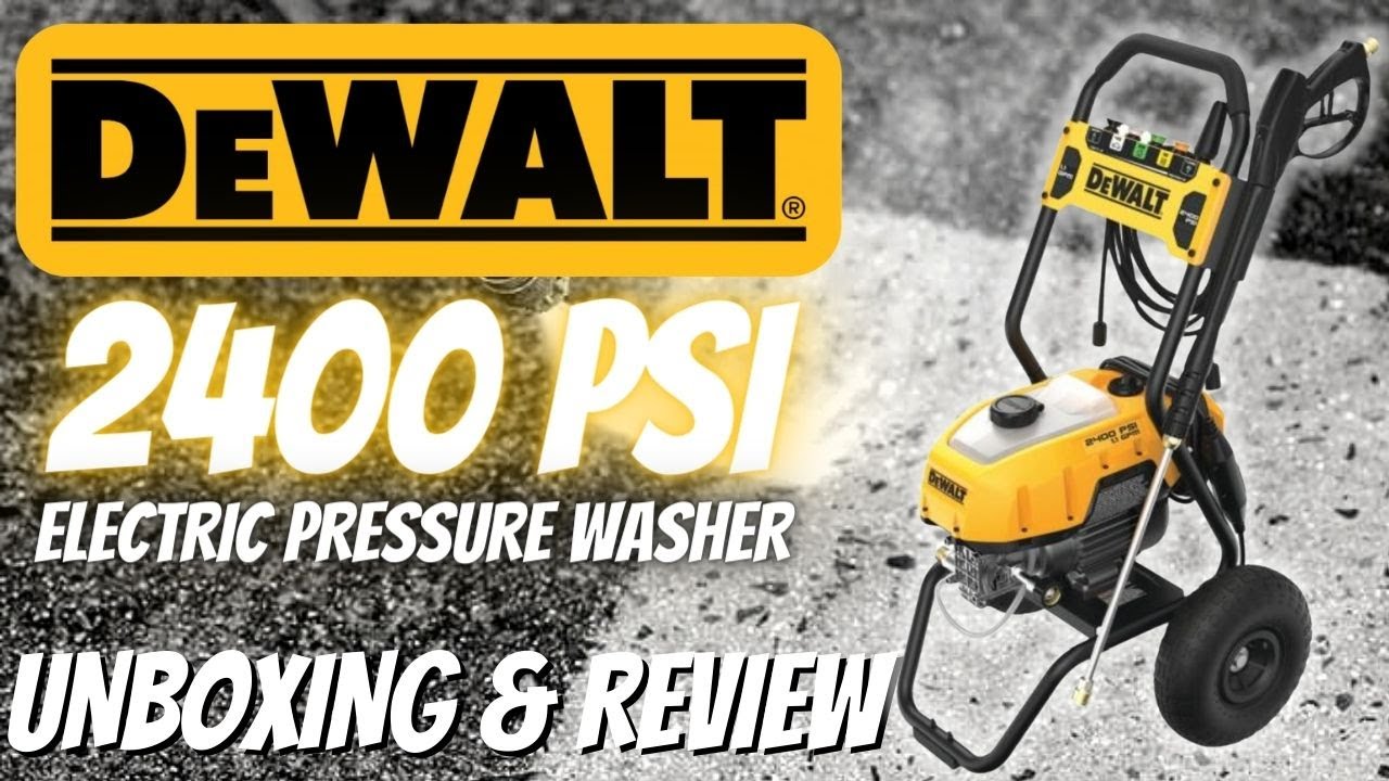 Dewalt 2400psi Electric Pressure Washer Review | Best Pressure washer for home use? | Power Washer