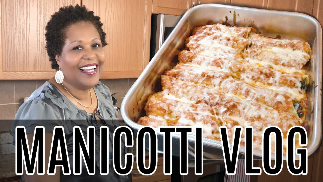 Manicotti VLOG #3| How to make DELICIOUS Manicotti with Ground Beef!