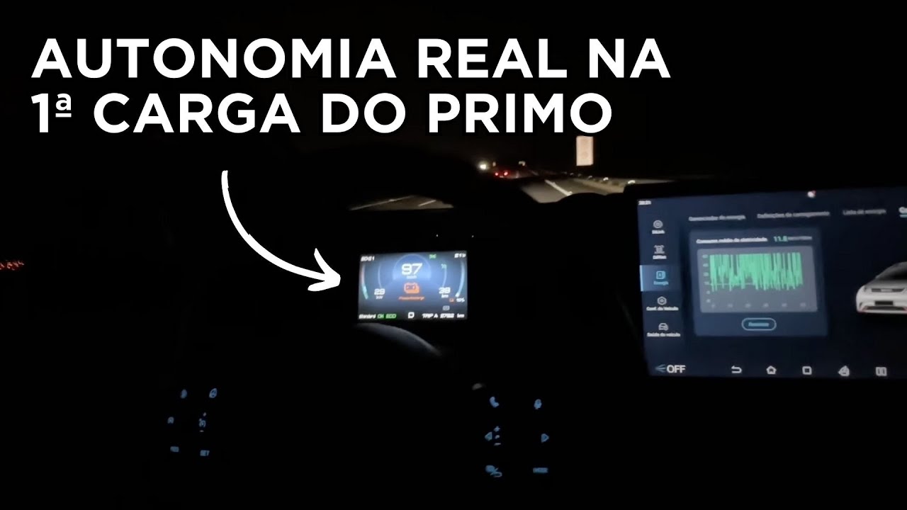 Autonomia real na 1ª carga do BYD Dolphin - Consumo real