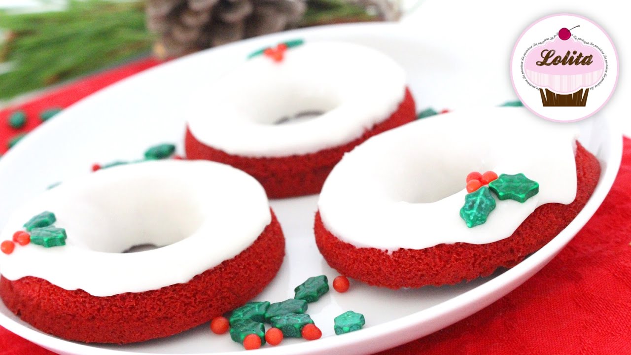 Red velvet donuts | receta de  navidad