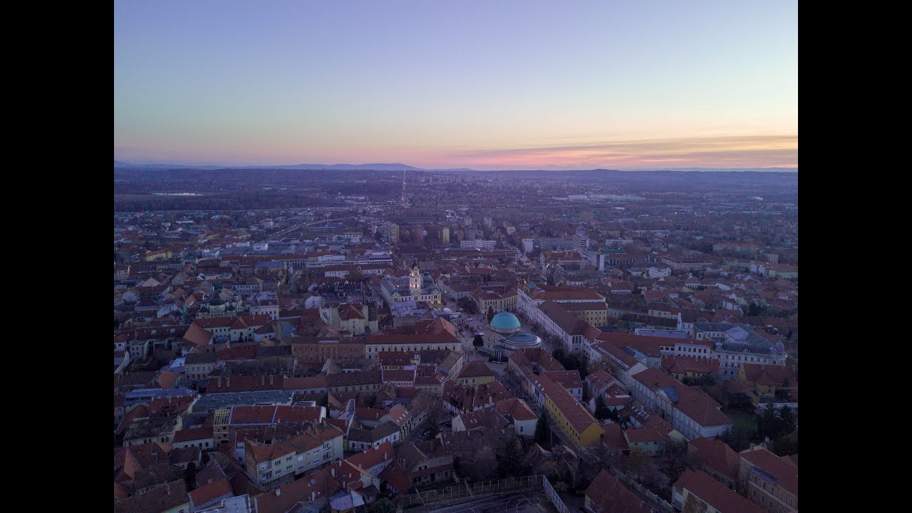 Pécs - the city of mediterranean impressions 4k Aerial drone video