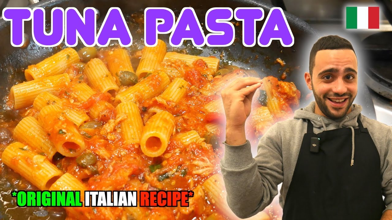 THE BEST TUNA PASTA EVER *italian chef*🇮🇹