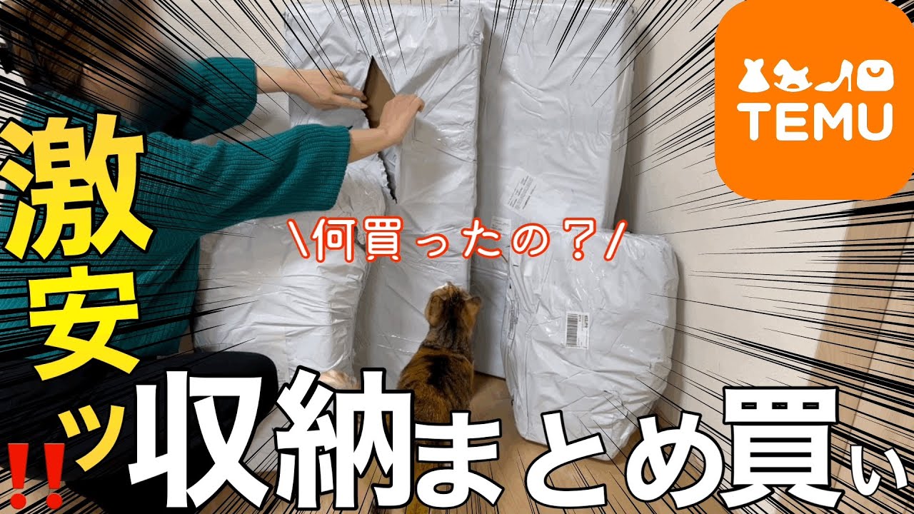 【爆買い】3万円分どっさり収納/安くてイイ物見つけた‼️【主婦/TEMU】