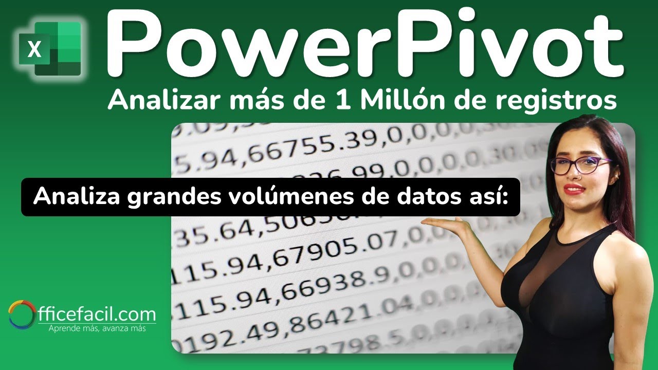 PowerPivot | Analizar grandes vol&uacute;menes de datos | r&aacute;pido y f&aacute;cil