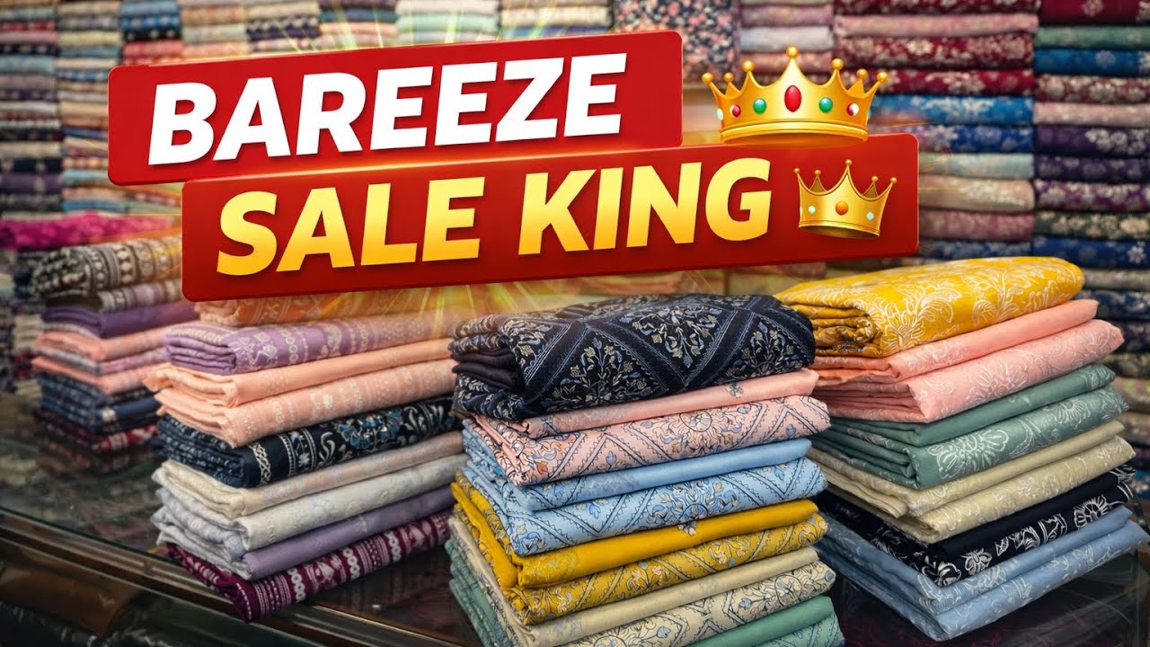 SALE KING 👑 BIN WALAYAT ON FIRE 🔥 ON BAREZEE LAWN 3PC 2026 🇵🇰