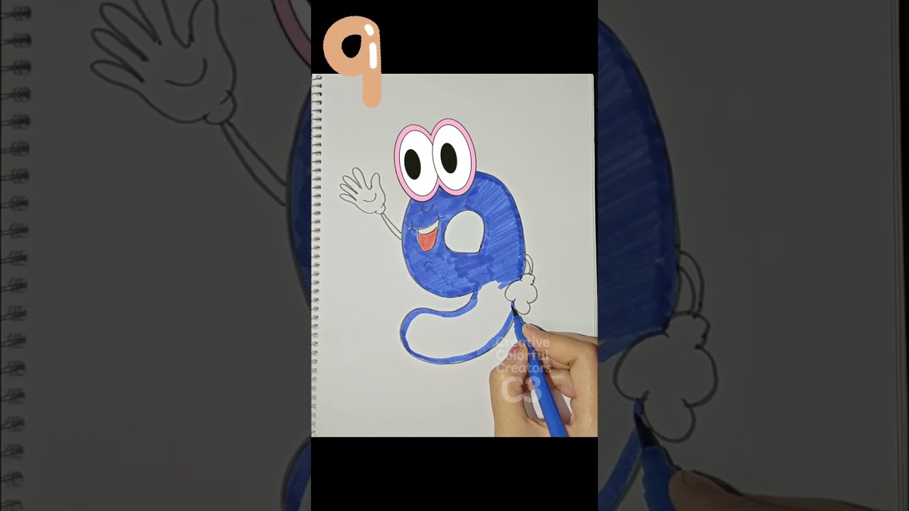  How to Draw Number 9 | Creative Number 9 Art | Easy Drawing Tutorial for Beginners