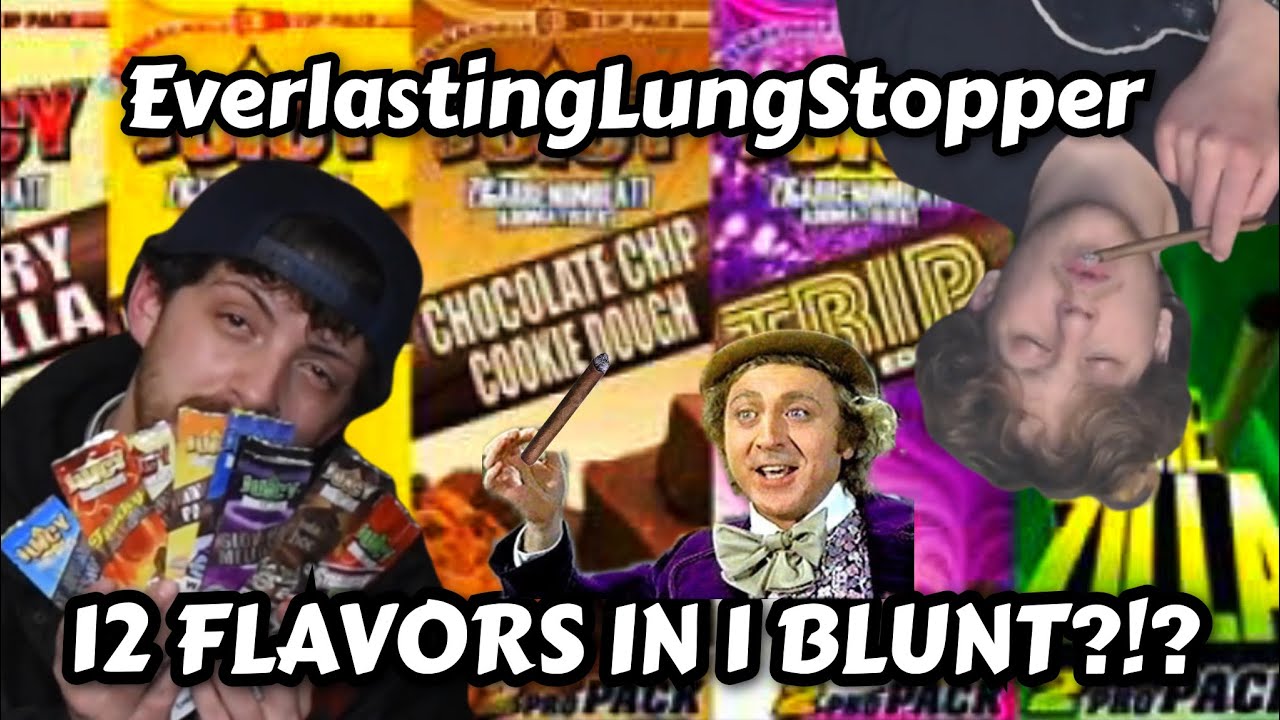 How To Roll 12 Wraps Into One Blunt/Juicy Jay Review (New Flavor Every Inch)