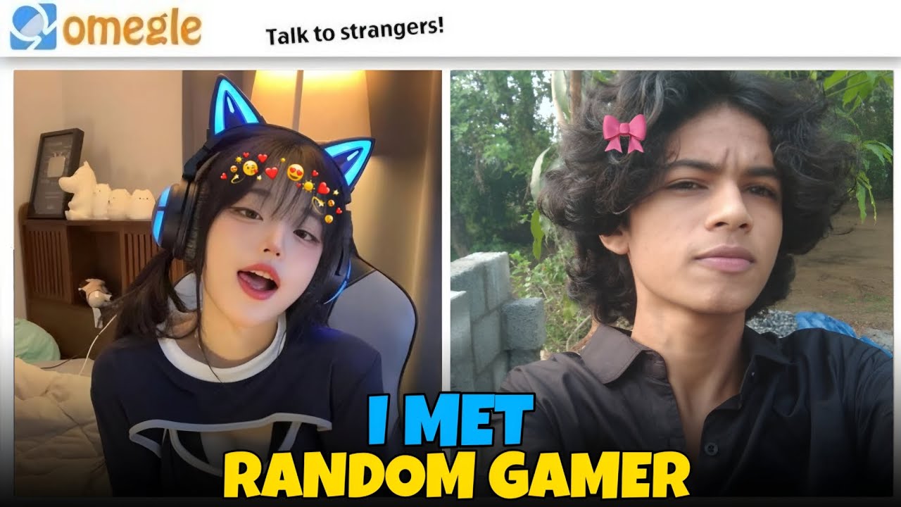 I Met Cute Gamer Girl In Omagle😂❤️#omegle #trending #viral 
