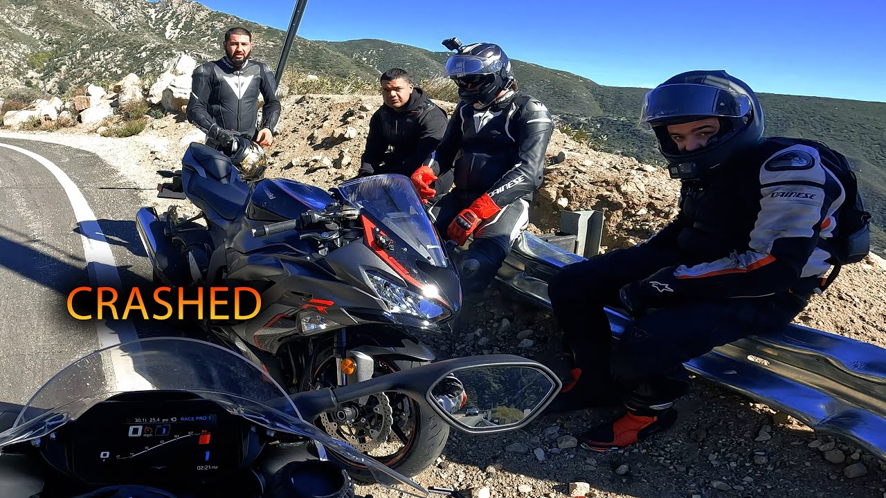He Crashed His Brand New Motorcycle 😐
